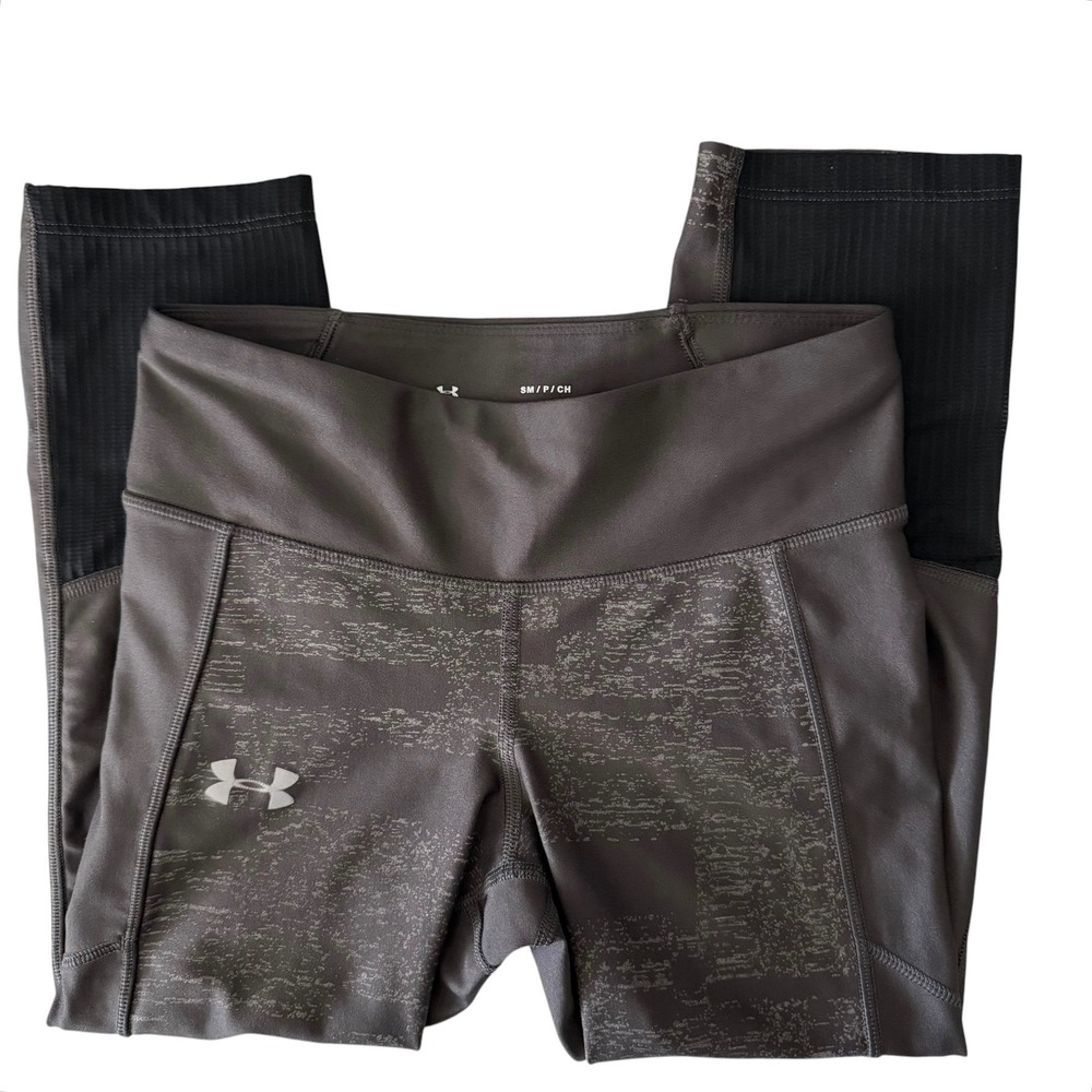 Under Armour HeatGear Compression Leggings Women Small Charcoal Gray Excellent - Picture 8 of 13